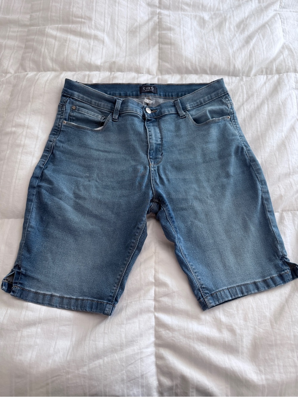 CUBV Light Blue Men's Denim Jean Shorts